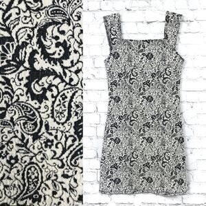 Vintage EMMELEE Bodycon Paisley Blanket Tank Dress Small